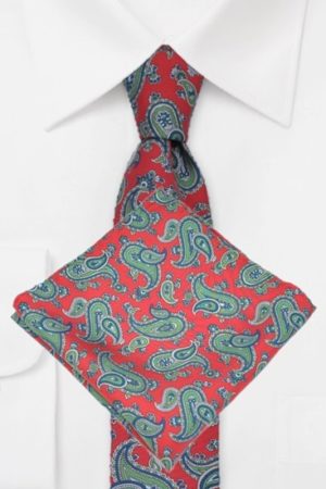 Tie with a decorative scarf