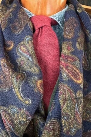 Büste Schal Paisley Navy