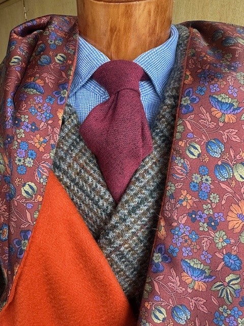 Büste Abseitenschal Orange